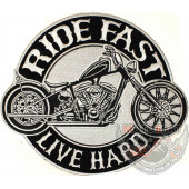 Большая нашивка Ride Fast Live Hard Bobber Patch