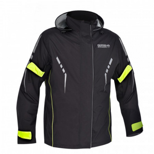 Мотодощовик Oxford Stormseal Over Jacket Black-Fluorescent Yellow L (RM120L)
