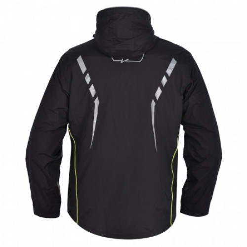 Мотодощовик Oxford Stormseal Over Jacket Black-Fluorescent Yellow L (RM120L)