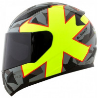 Мотошлем LS2 FF353 Rapid Paschoalin Matte Grey- Hi-Vis Yellow 2XL