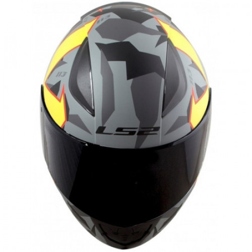 Мотошлем LS2 FF353 Rapid Paschoalin Matte Grey- Hi-Vis Yellow 2XL (103973852XXL)