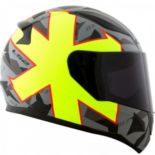 Мотошлем LS2 FF353 Rapid Paschoalin Matte Grey- Hi-Vis Yellow 2XL (103973852XXL)