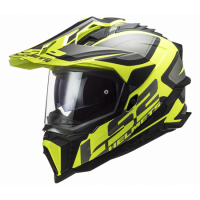 Мотошлем LS2 MX701 Explorer Alter Matt Black H-V Yellow 2XL