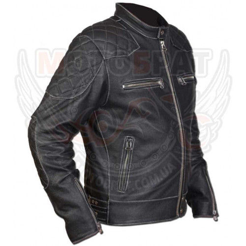 Чоловіча шкіряна куртка МотоБрат Cafe Racer (23021703)