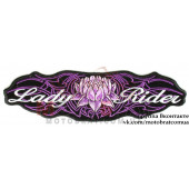 Нашивка большая женская Lady Rider с лилией