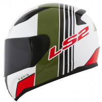 Мотошолом LS2 FF353 Rapid Multiply White-Зелений-Red M