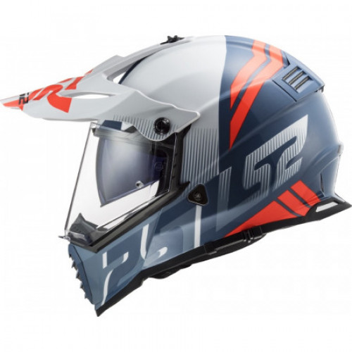 Мотошлем LS2 MX436 Pioneer EVO Evolve White-Cobalt XL (404363324XL)