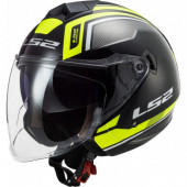 Мотошлем LS2 OF573 Twister II Flix Black-H-V Yellow S