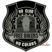 Нашивка No Club Free Bikers Оппозит Малая
