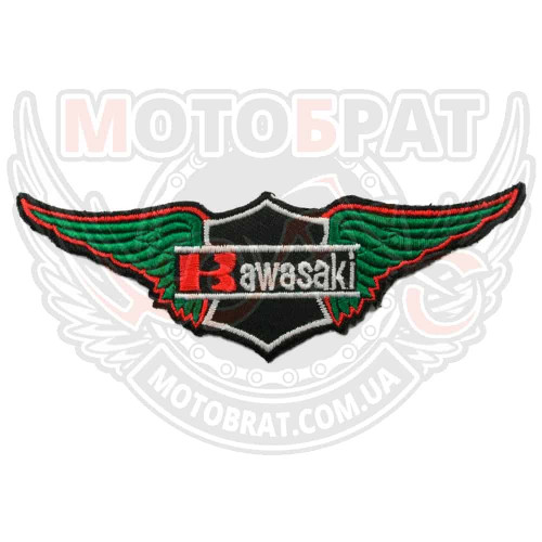 Нашивка шеврон Kawasaki Wings Patch (04051802)
