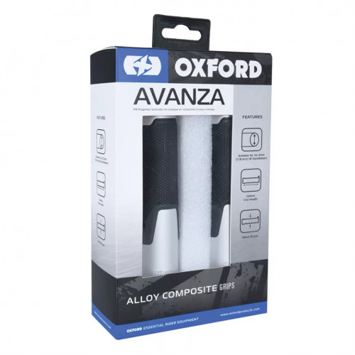 Мотогрипсы Oxford Avanza Grips Silver (OX610) (OX610)