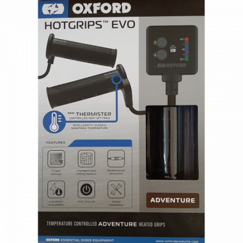 Моторучки с подогревом (мотогрипсы) Oxford Hotgrips EVO Adventure (EL420)