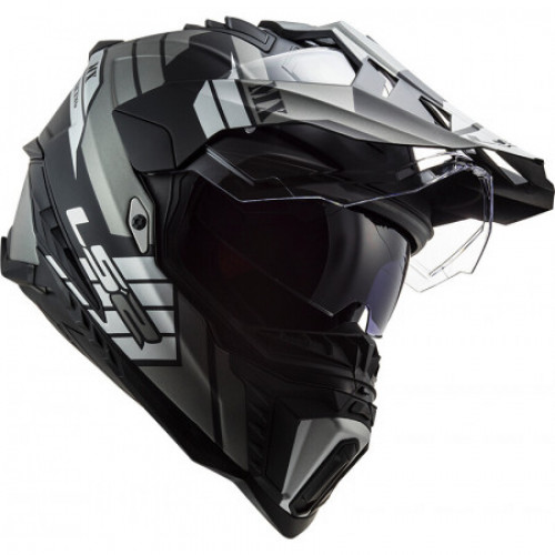Мотошлем LS2 MX701 Explorer Atlantis Matt Titanium 2XL (407012007XXL)