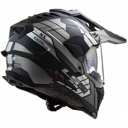 Мотошлем LS2 MX701 Explorer Atlantis Matt Titanium 2XL (407012007XXL)