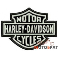 Патч Harley Davidson малый монохром