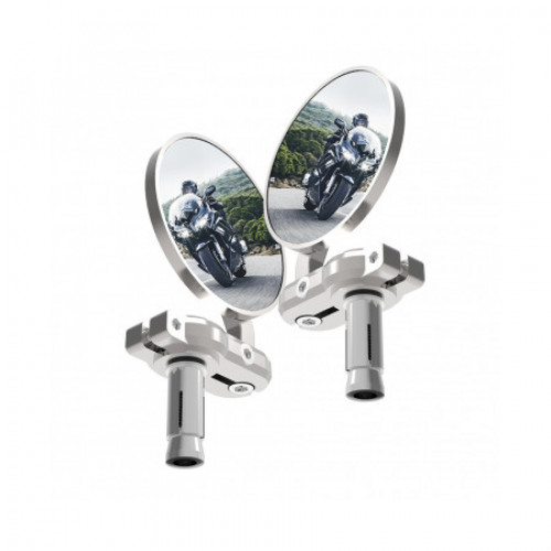 Мотодзеркало Oxford BarEnd Mirrors Сріблястий Set (OX578)