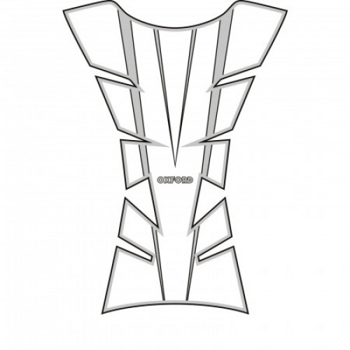 Наклейка на бак Oxford Sheer Arrow Tank Pad Сріблястий (OX542)