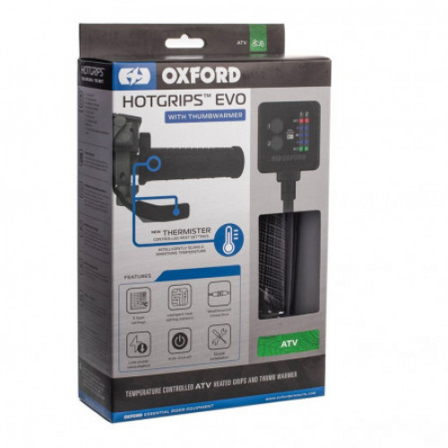 Рукоятки с подогревом Oxford Hotgrips EVO ATV & thumb warmer (EL423)