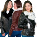 Жіноча зимова шкіряна куртка косуха Royce