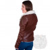 Женская зимняя кожаная куртка косуха Royce