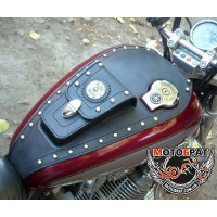 Шкіряна накладка на бак з кишенею для Yamaha Virago 250 400