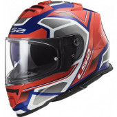 Мотошолом LS2 FF800 Storm Faster Red Blue XXL