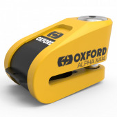 Мотозамок Oxford Alpha XA14 Alarm Disc Lock Yellow-Black