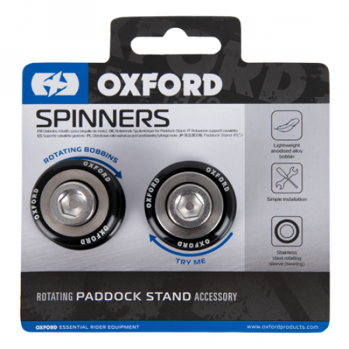 Упоры для подката Oxford Spinners Black M10 (1.5) (OX810)