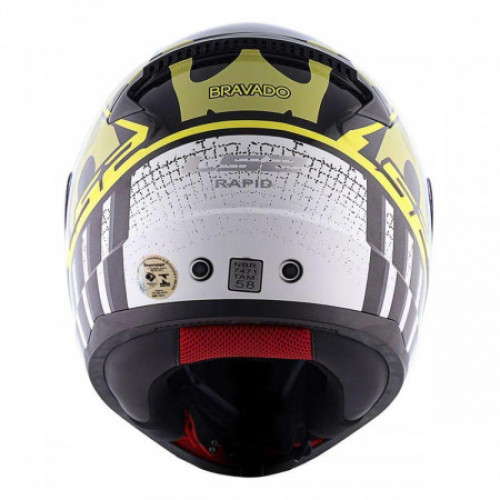 Мотошлем LS2 FF353 Rapid Bravado Yellow 2XL (103534404XXL)