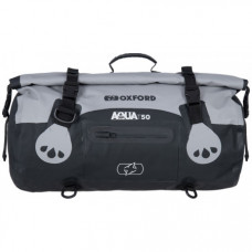 Мотосумка Oxford Aqua T-50 Рулонна сумка сіро-чорна