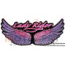 Нашивка Lady Rider с пурпурными крыльями