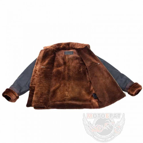 Зимняя кожаная куртка Pilot Brown (24111802)