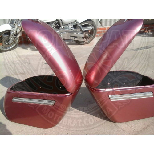 Стеклопластиковые боковые кофры для мотоцикла Cruiser AF01 (21091701)