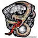 Нашивка байкерская на спину Rattle Snake (09031602)