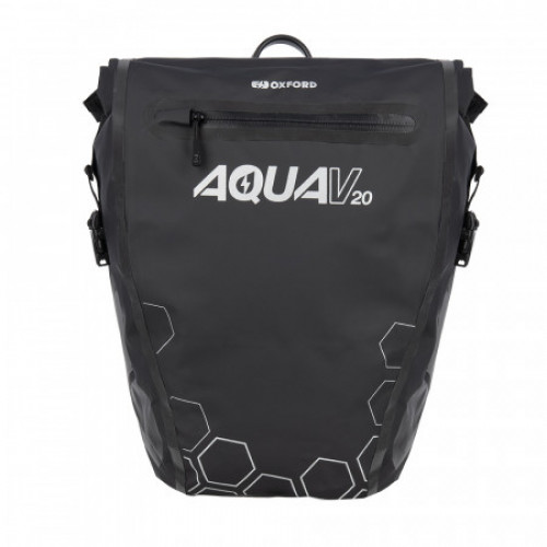Боковая мотосумка Oxford Aqua V 20 Single QR Pannier Bag Black (OL942)