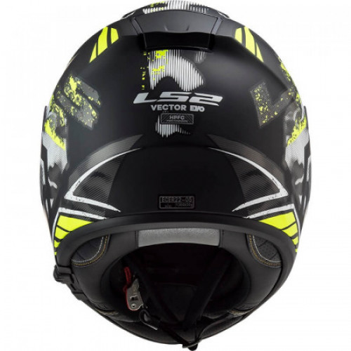 Мотошолом LS2 FF397 Vector FT2 Stencil Black H-V Yellow S (103973754S)