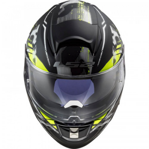 Мотошолом LS2 FF397 Vector FT2 Stencil Black H-V Yellow S (103973754S)