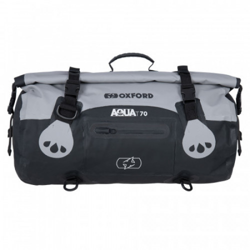 Мотосумка Oxford Aqua T-70 Roll Bag Grey-Black (OL483)