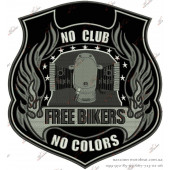 Нашивка (мішень) No Club Free Bikers Оппозит Велика