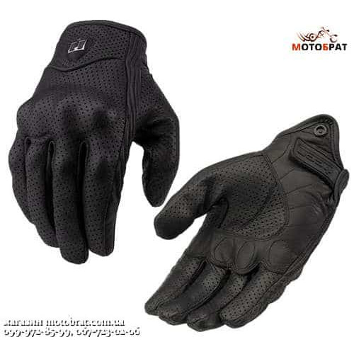 Кожаные перчатки ICON Pursuit Perforated Touch (05071902)