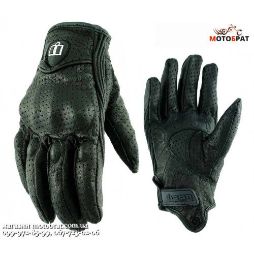 Кожаные перчатки ICON Pursuit Perforated Touch (05071902)