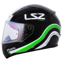 Мотошлем LS2 FF353 Rapid Stark Black-Зелёный-White 2XL