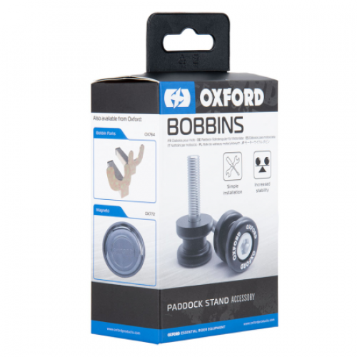 Бобины для вильчатых стоек Oxford Bobbins Black M6 (1.0) (OX791)