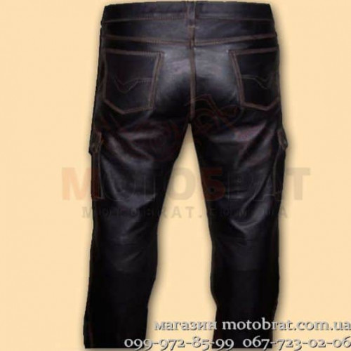 Кожаные штаны Брюки 6 (13011603)