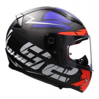 Мотошлем LS2 FF353 Rapid Cromo Matte Black-Red-Синий XL
