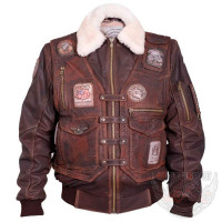 Зимова шкіряна куртка Rider Vintage