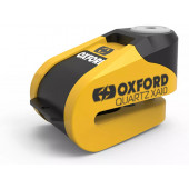 Замок с сигнализацией Oxford Quartz XA10 Disc Lock Yellow/Black (LK216)