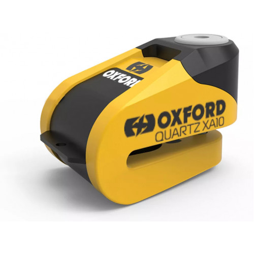 Замок с сигнализацией Oxford Quartz XA6 Disc Lock Yellow/Black (LK215) (LK215)