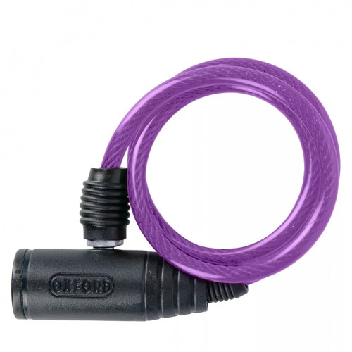 Трос противоугонный Oxford Bumper Cable Lock 600mm x 6mm Purple (OF03) (OF03)