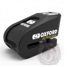 Мотозамок Oxford Alpha XA14 Alarm Disc Lock Black/Black